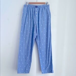 Polo Ralph Lauren allover logo print elastic waist pull on pajama pants sz L
